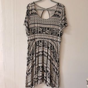 Torrid 2X Elephant Print Skater Dress Super Soft Collection